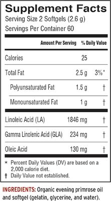 Barleans - Evening Primrose Oil Softgels - 120 Softgels