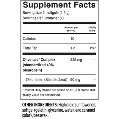 Barleans - Olive Leaf Complex Softgels - 60 Softgels