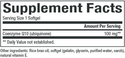 Natural Factors - Coenzyme Q10 100 mg - 60 Softgels