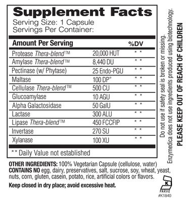 Enzymedica - Digest Basic - 30 Capsules