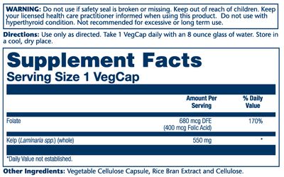 Solaray - Kelp - 100 Capsules