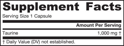 Jarrow - Taurine - 100 Capsules