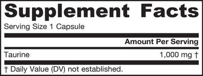 Jarrow - Taurine - 100 Capsules
