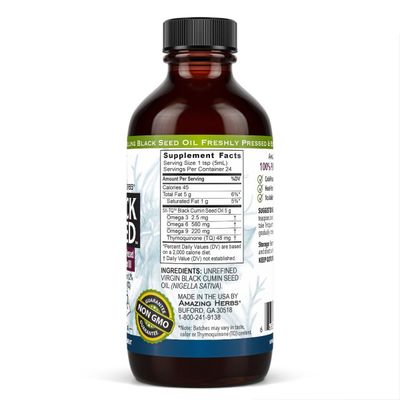 Amazing Herbs - Black Seed Oil - 4 oz