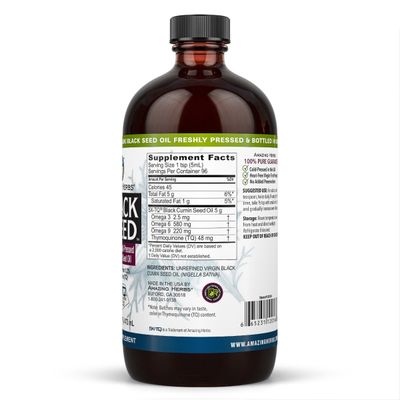 Amazing Herbs - Premium Black Seed Oil - 16 oz
