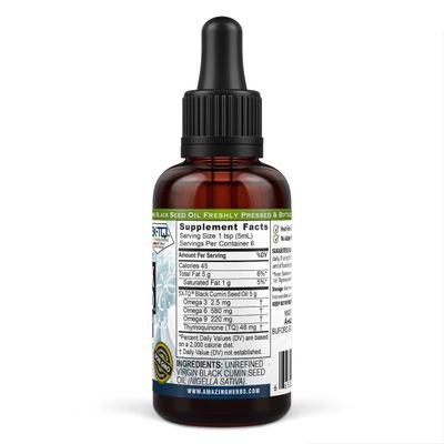 Amazing Herbs - Premium Black Seed Oil - 1 oz