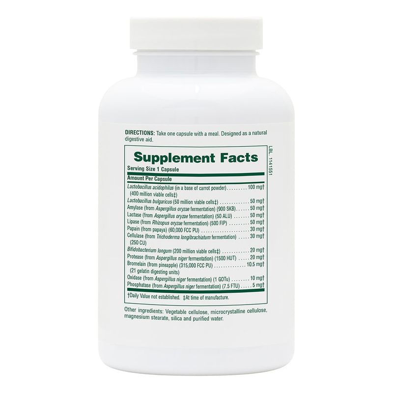 Natures Plus - Vibra-Gest Plant Enzymes - 180 Veg Capsules