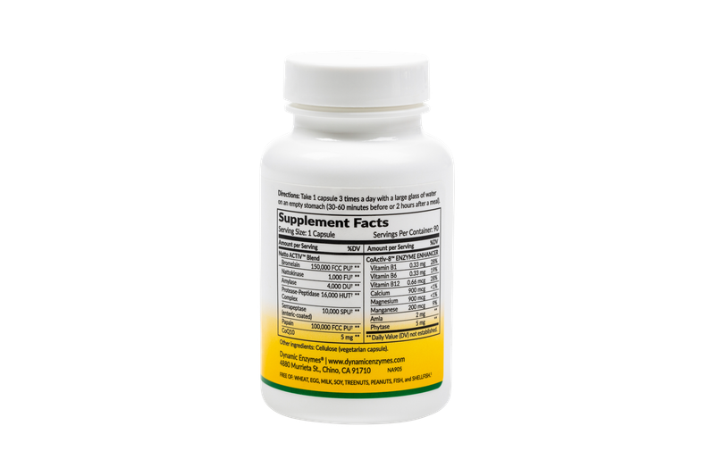 Dynamic Enzymes - Natto Activ Natto Proteases - 90 Capsules