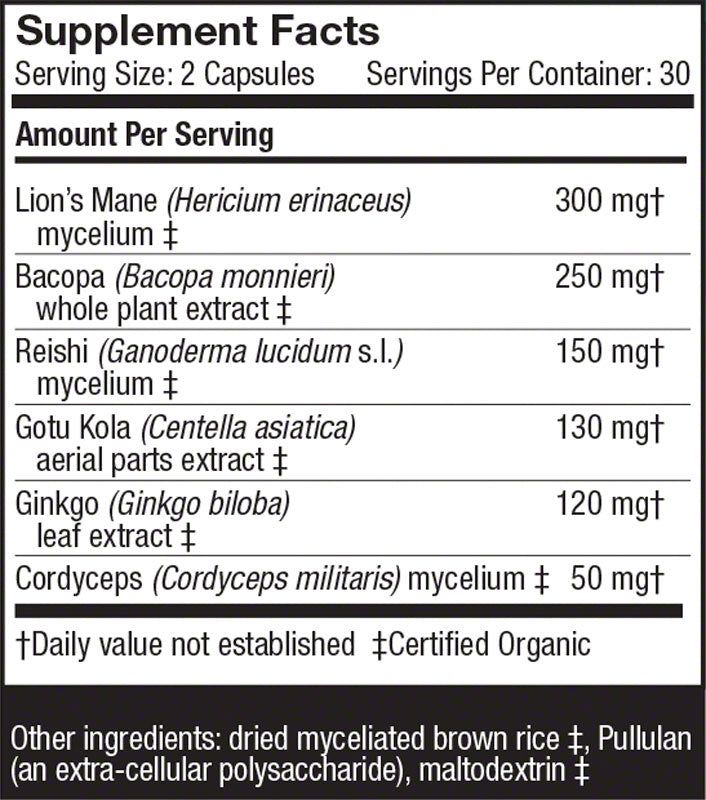 Host Defense - Mycobotanicals Brain - 60 count
