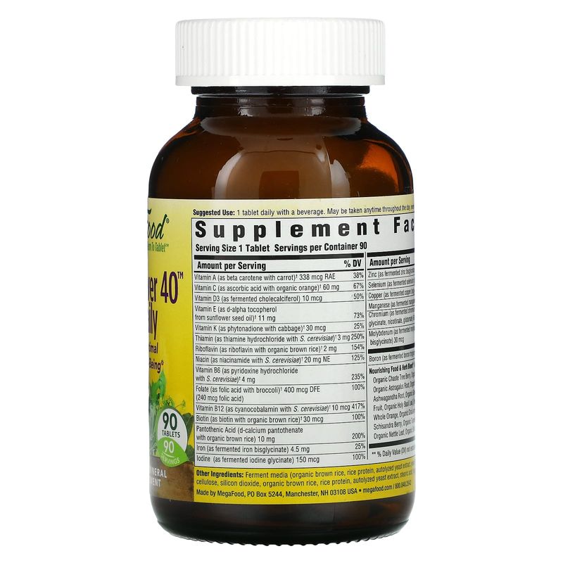 Megafood - Women Over 40 One Daily - 90 Tablets