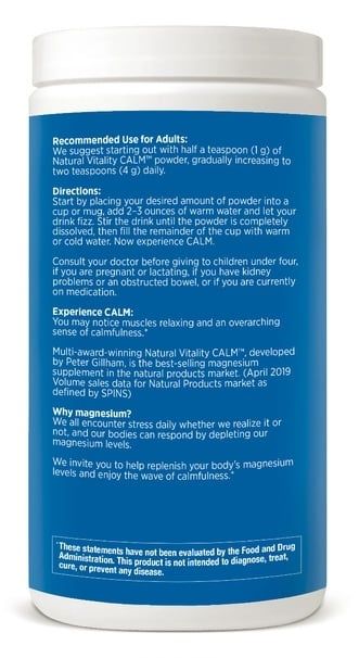 Natural Vitality - Natural Calm Orange - 16 oz