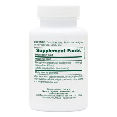 Natures Plus - Ultra Bromelain 1500 mg - 60 count
