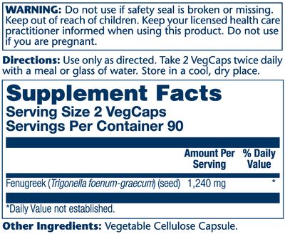 Solaray - Fenugreek - 180 count