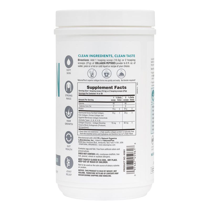 Natures Plus - Collagen Peptides - 294 grams