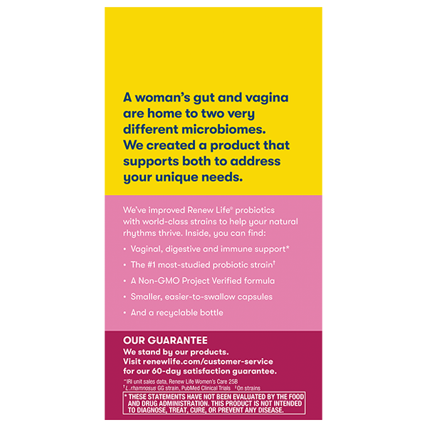 Renew Life - Womens Vaginal Probiotic - 60 Capsules