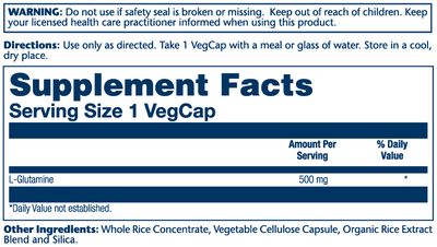 Solaray - L Glutamine - 100 Capsules