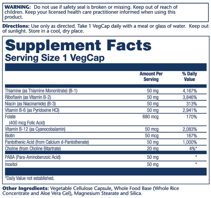 Solaray - B Complex - 100 Capsules