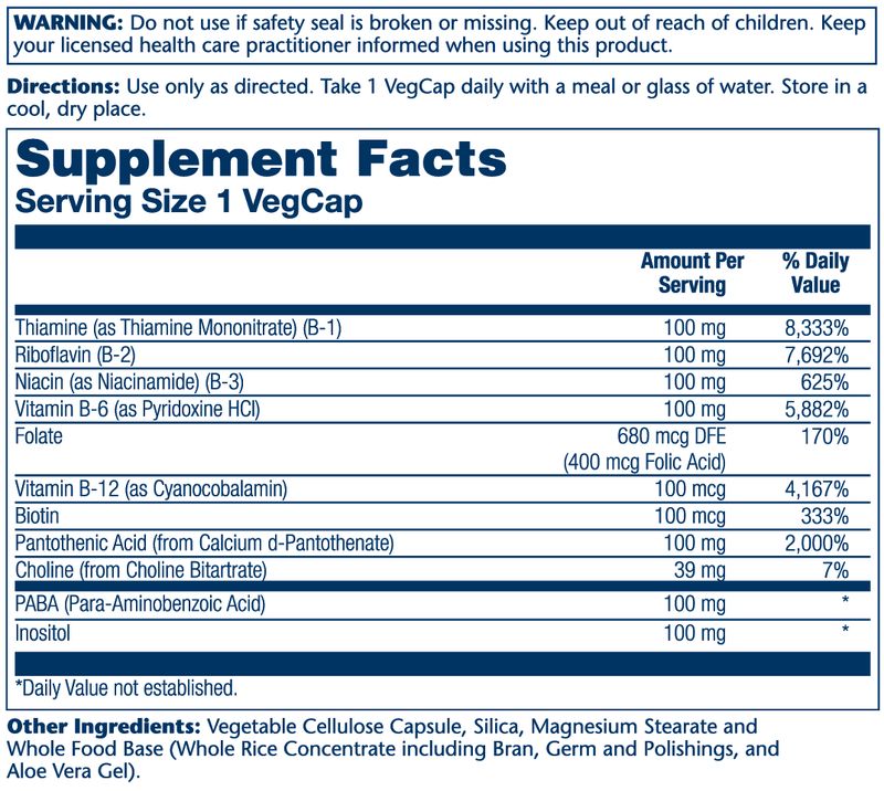 Solaray - B-Complex 100 mg - 50 Capsules