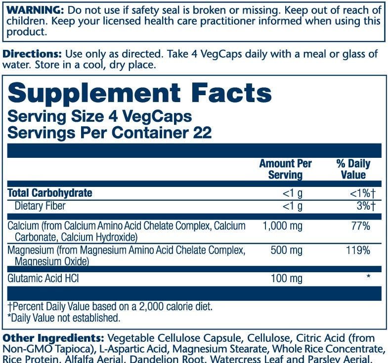 Solaray - Cal Mag with Amino Acid Chelate - 90 count
