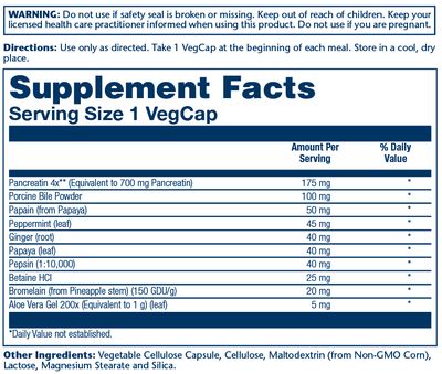 Solaray - Super Digestaway - 180 count