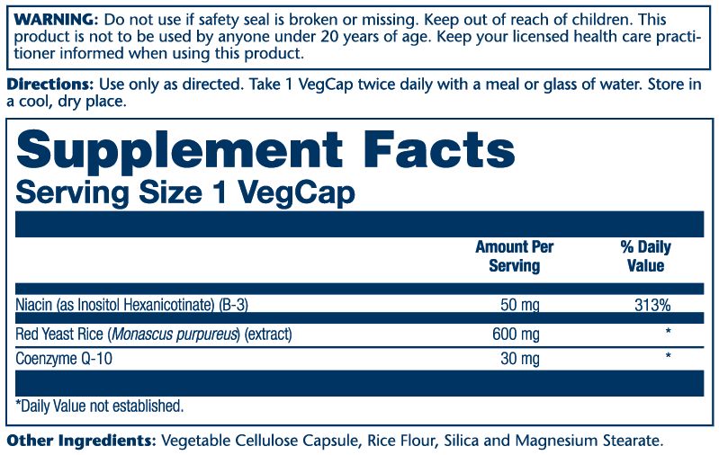 Solaray - Red Yeast Rice Coq-10 - 90 count