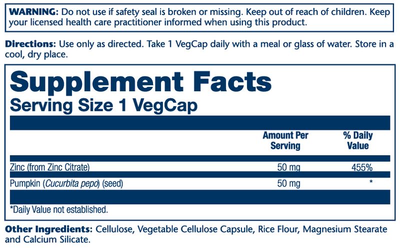 Solaray - Bio Citrate Zinc - 60 count