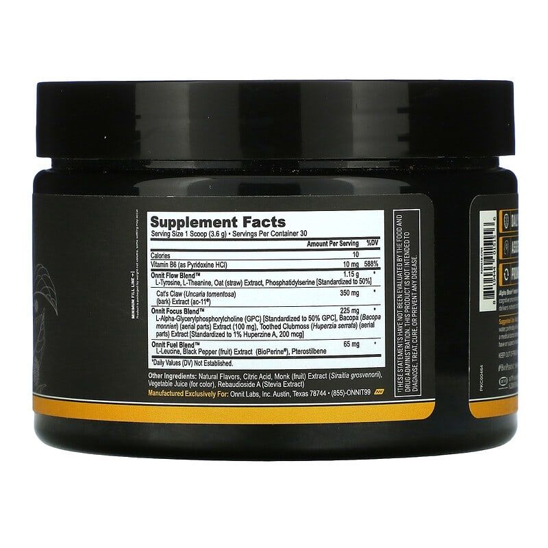 Onnit - Alpha Brain Powder - 3.3 oz