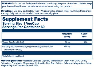 Solaray - Cranactin  - 120 Veg Capsules