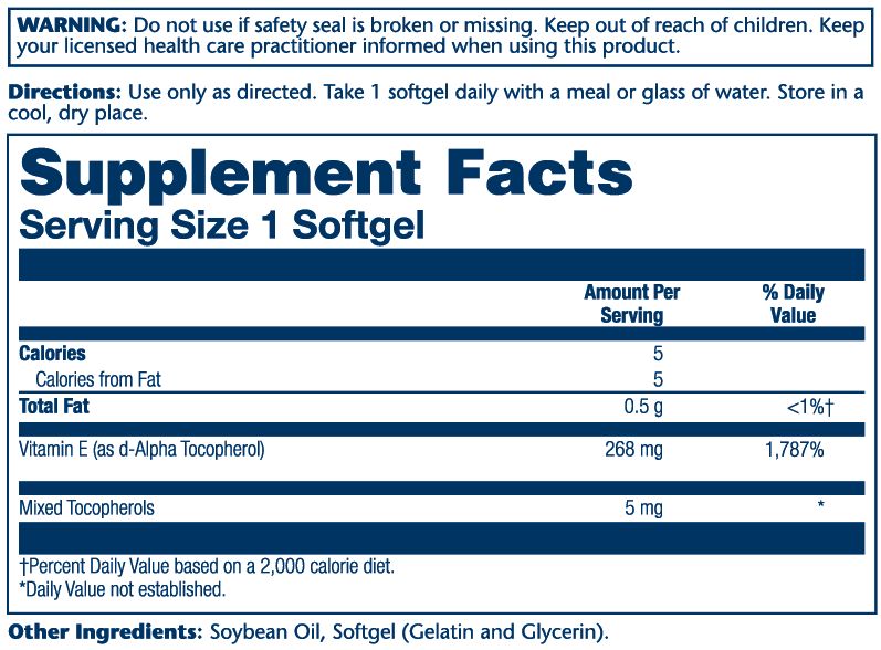 Solaray - Vitamin E Mixed W Selenium - 60 Softgels