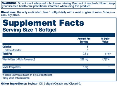 Solaray - Vitamin E Mixed W Selenium - 60 Softgels
