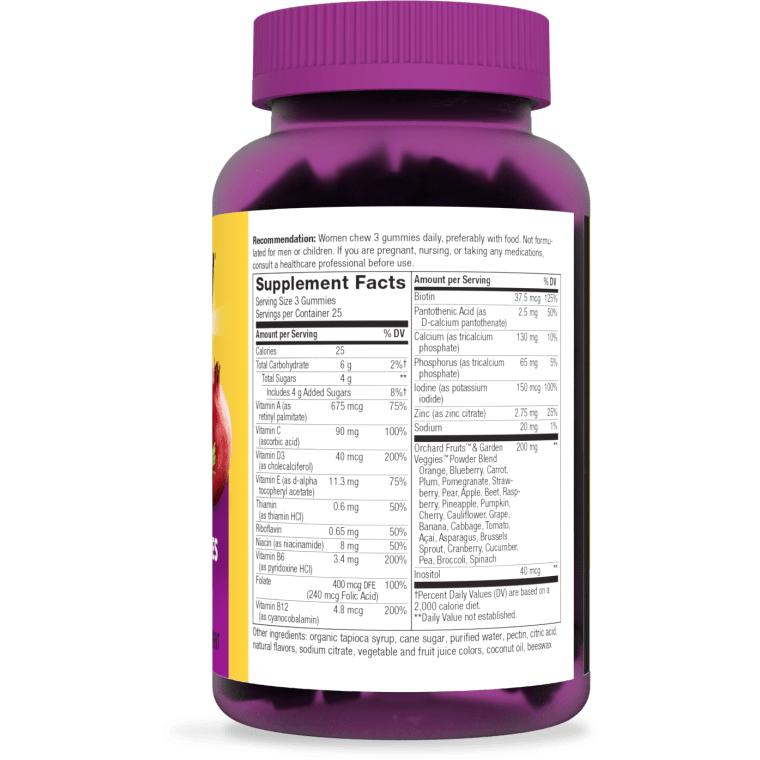 Natures Way - Alive - Women's Energy Gummy Multi-Vitamins - 75 Chewables