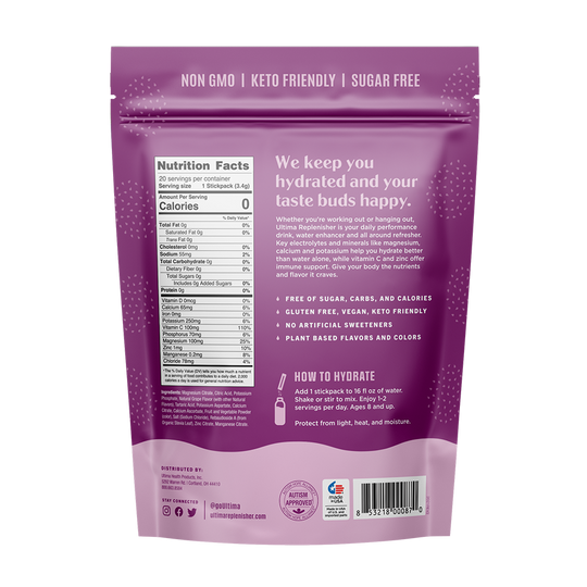 Ultima - Box of Grape Electrolyte Powder - 20 Sticks