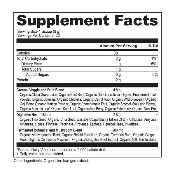 Ancient Nutrition - Super Greens Unflavored - 200 g
