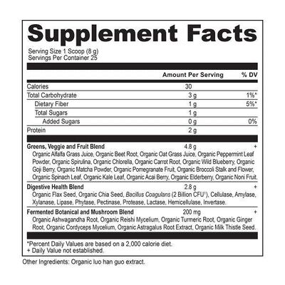 Ancient Nutrition - Super Greens Unflavored - 200 g