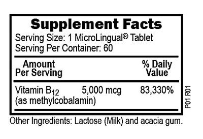 Superior Source - Methylcobalamin B-12 5000 - 60 Tablets