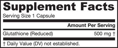 Jarrow - Glutathione Reduced - 60 Veg Capsules