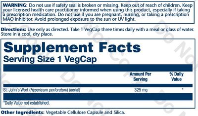 Solaray - St. John's Wort - 120 Capsules