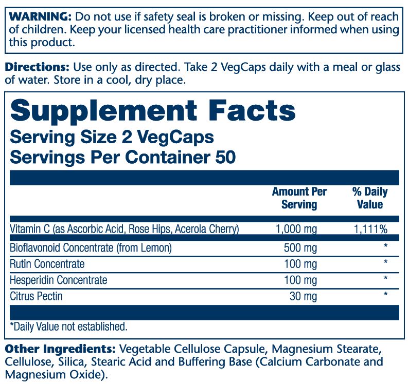 Solaray - Super Bio Vit C 1000mg Timed Released - 100 Vegcaps
