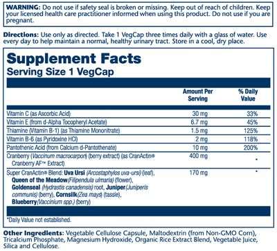Solaray - Super Cran Actin - 60 count