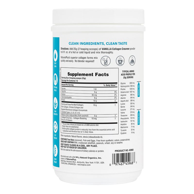 Natures Plus - Collagen Creamer Van - 400 grams