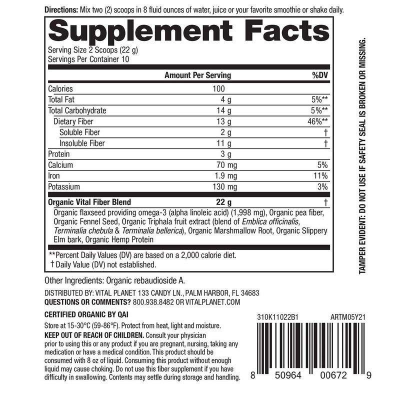 Vital Planet - Vital Fiber - 7.76 oz