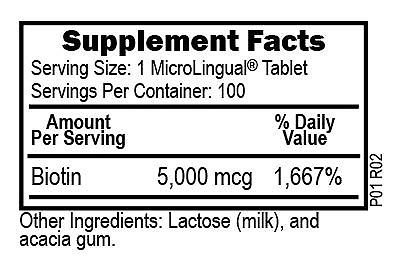 Superior Source - Biotin 5,000 mcg - 100 Tablets