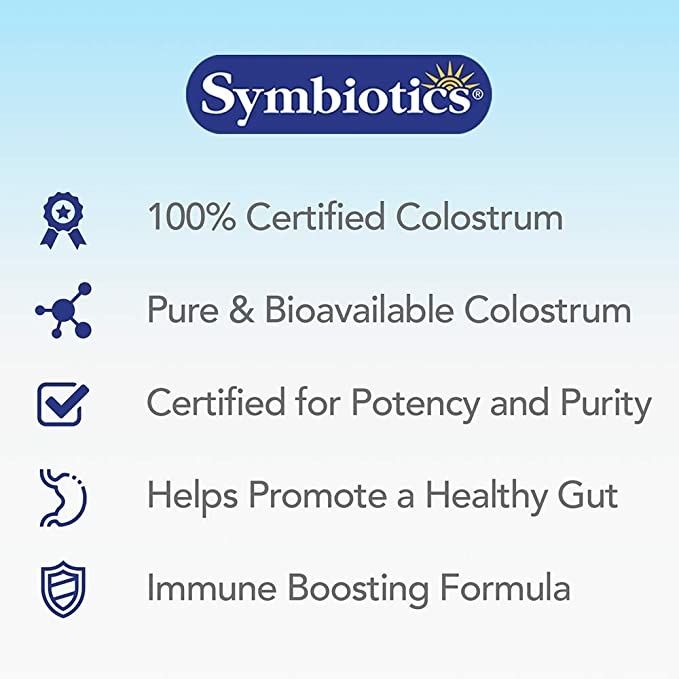 Symbiotics - Colostrum Plus - 60 Capsules