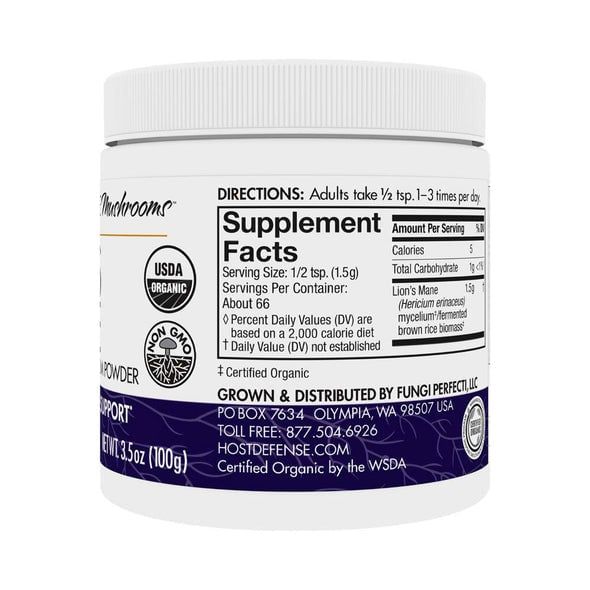 Host Defense - Lions Mane - 100g powder