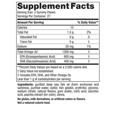 Nordic Naturals - Ultimate Omega Gummies - 54 Gummies