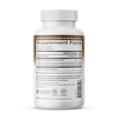 Om - Brain Fuel - 90 Veg Capsules