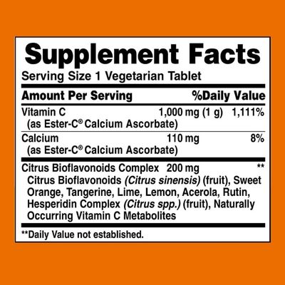 American Health - Ester-C With Citrus Bioflavonoids 1000 mg - 90 Capsules