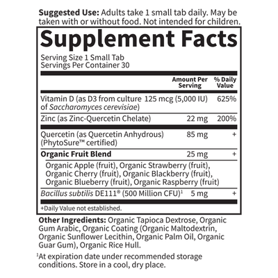Garden of Life - Dr. Formulated Vitamin D3 5000 & Zinc - 30 Tablets