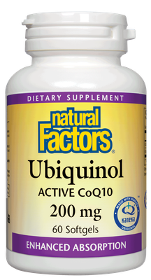 Natural Factors - Ubiquinol Active Coq10 200 mg - 60 Softgels