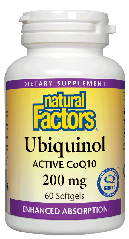 Natural Factors - Ubiquinol Active Coq10 200 mg - 60 Softgels